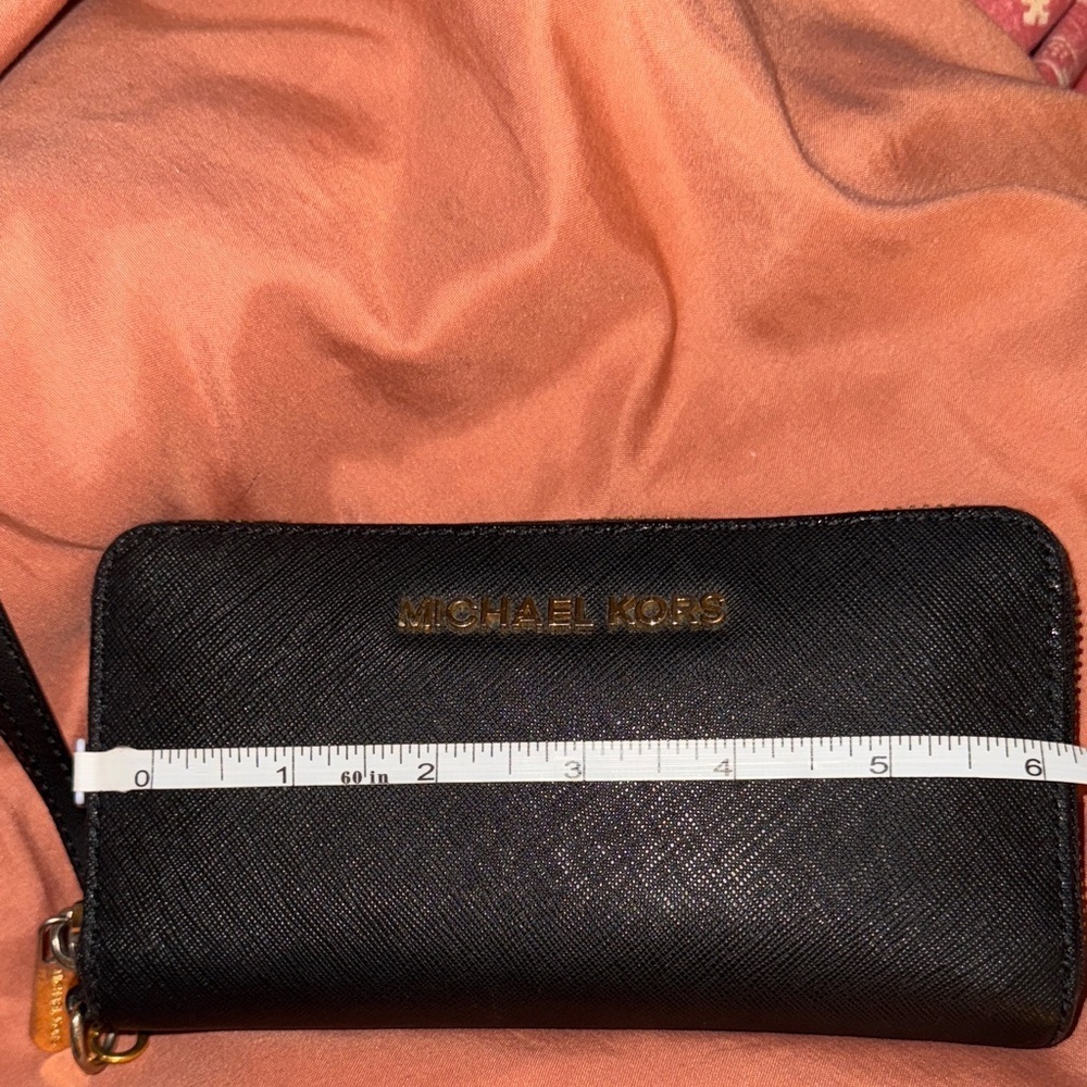 Michael Kors Black Saffiano Leather Wallet